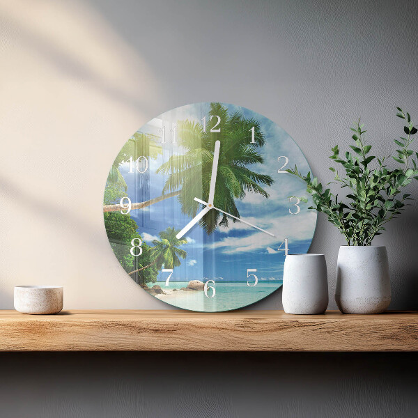 Horloge ronde Palm Island