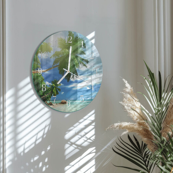 Horloge ronde Palm Island