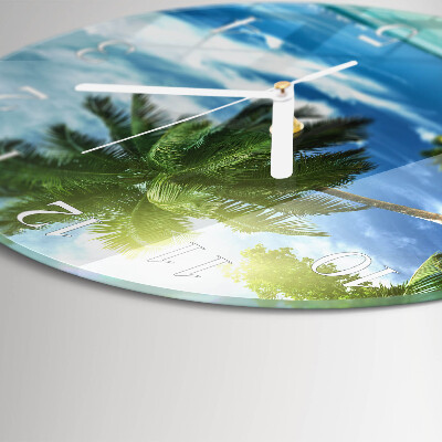 Horloge ronde Palm Island