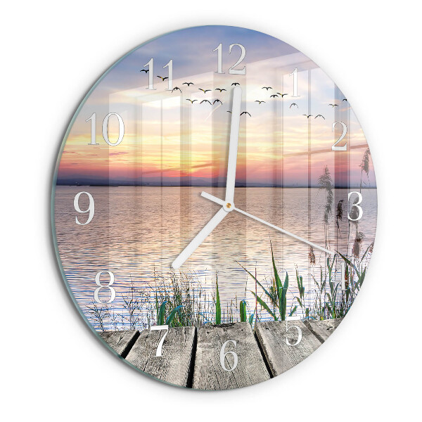 Horloge ronde Lac