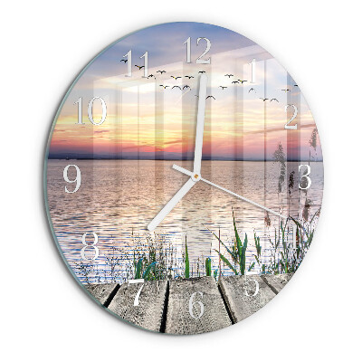Horloge ronde Lac