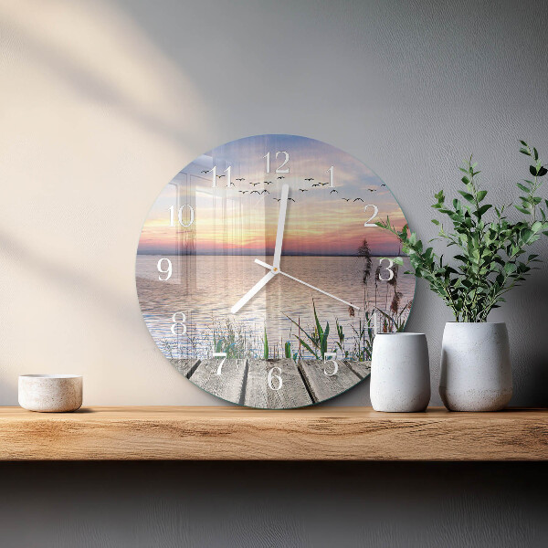 Horloge ronde Lac