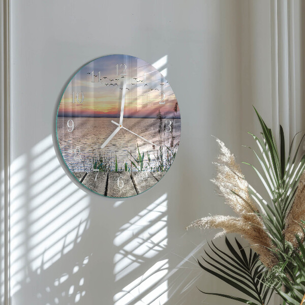 Horloge ronde Lac