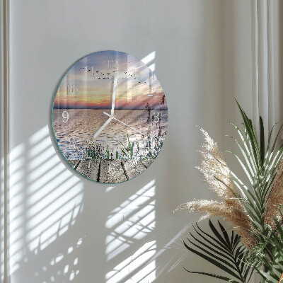 Horloge ronde Lac