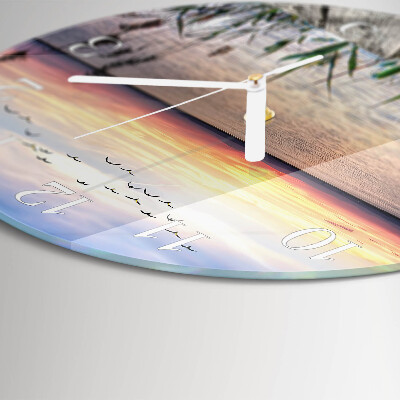 Horloge ronde Lac