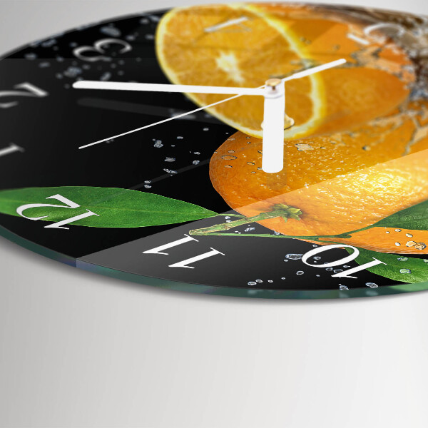 Horloge ronde Oranges