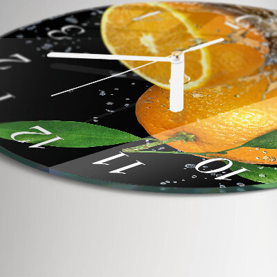 Horloge ronde Oranges