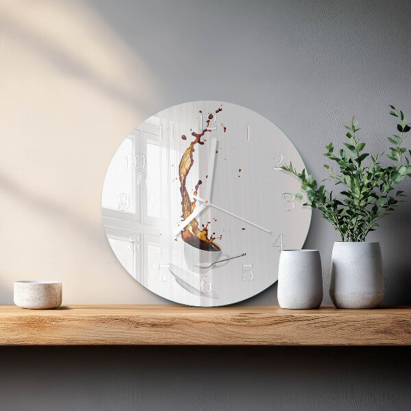 Horloge ronde Café
