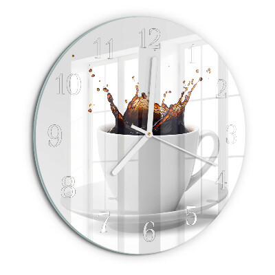 Horloge ronde Café