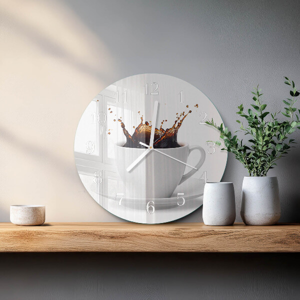 Horloge ronde Café