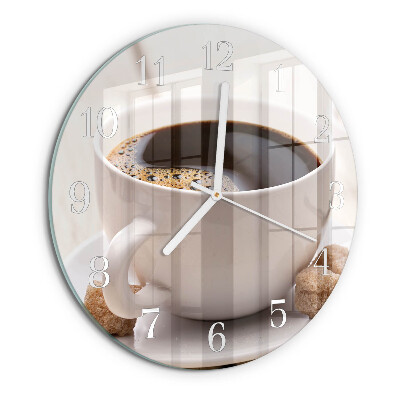 Horloge ronde Café