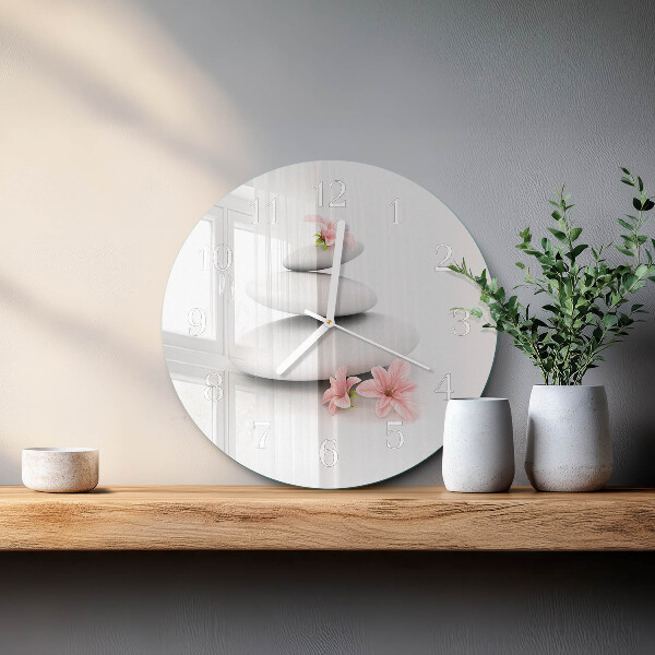 Horloge ronde Pierres