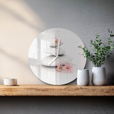 Horloge ronde Pierres