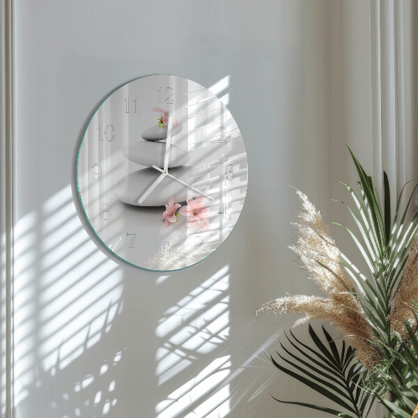 Horloge ronde Pierres