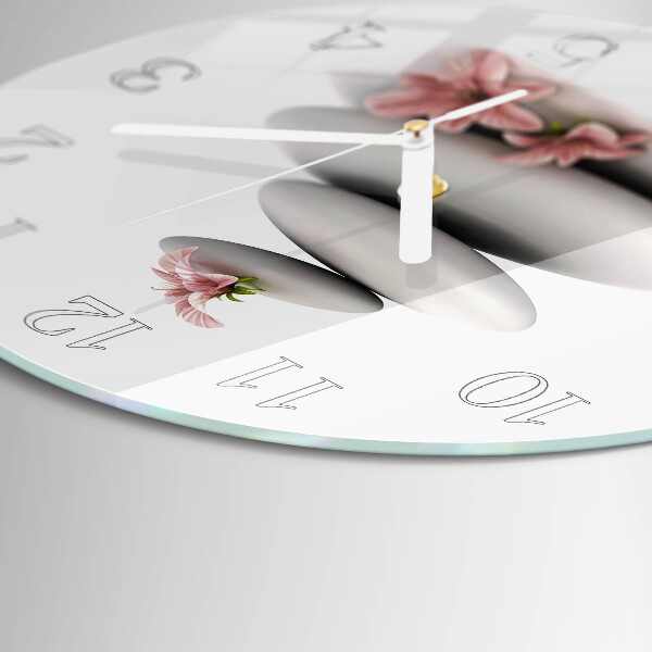 Horloge ronde Pierres