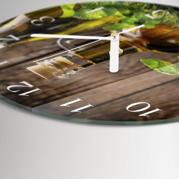 Horloge ronde Huile