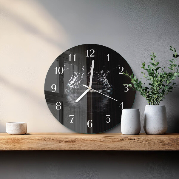 Horloge ronde Eau