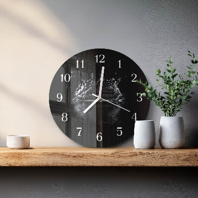 Horloge ronde Eau
