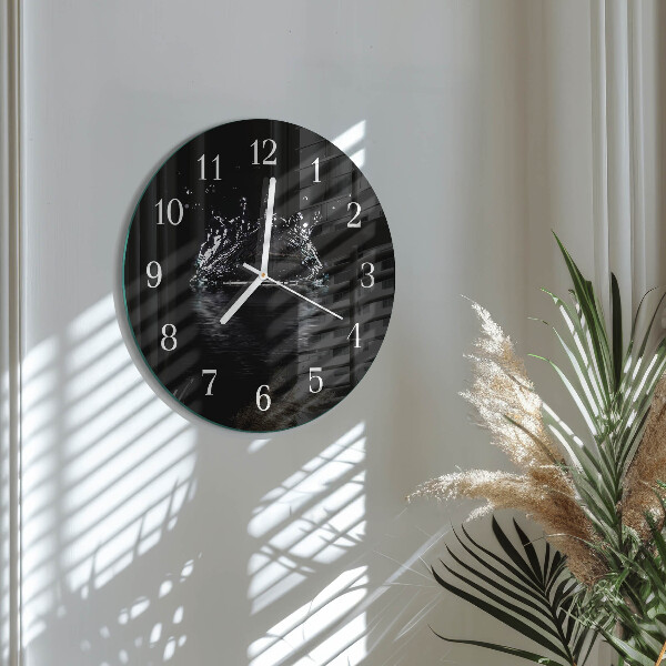 Horloge ronde Eau