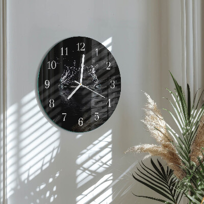 Horloge ronde Eau
