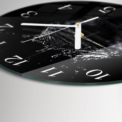 Horloge ronde Eau