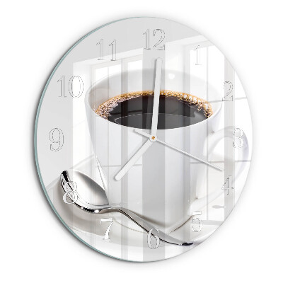 Horloge ronde Café