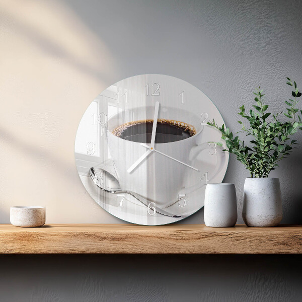 Horloge ronde Café