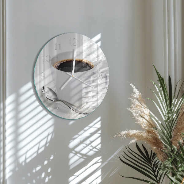 Horloge ronde Café