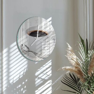 Horloge ronde Café