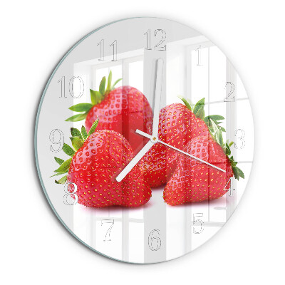 Horloge ronde Fraises