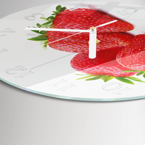 Horloge ronde Fraises