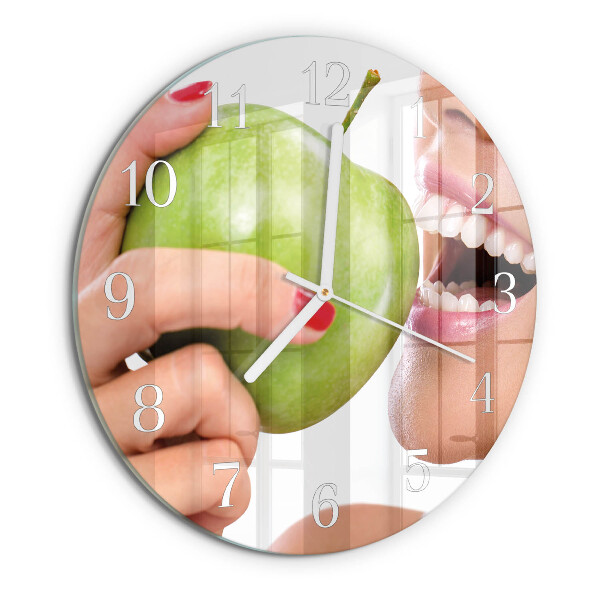 Horloge ronde Pomme