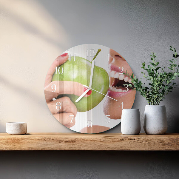 Horloge ronde Pomme