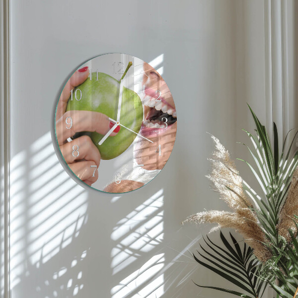 Horloge ronde Pomme