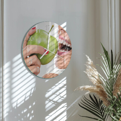 Horloge ronde Pomme