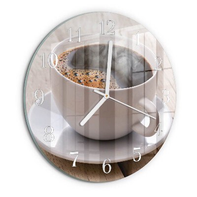 Horloge ronde Café