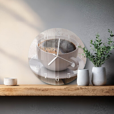 Horloge ronde Café