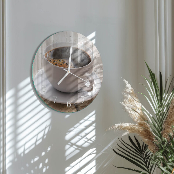 Horloge ronde Café