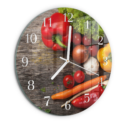 Horloge ronde Légumes