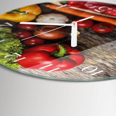 Horloge ronde Légumes