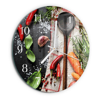 Horloge ronde Épices
