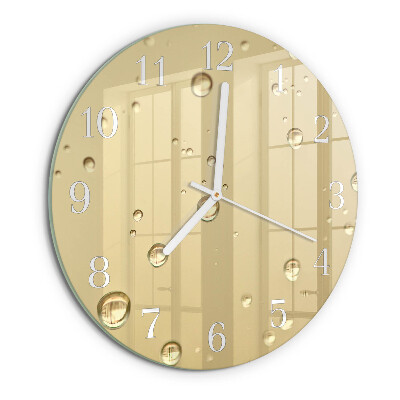Horloge ronde Gouttes