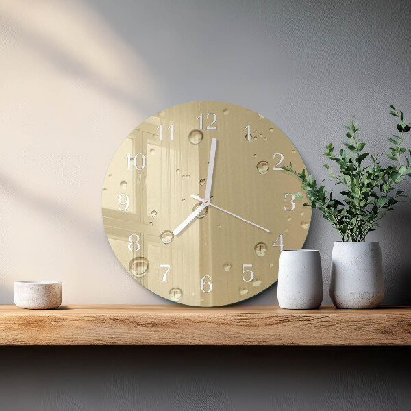 Horloge ronde Gouttes