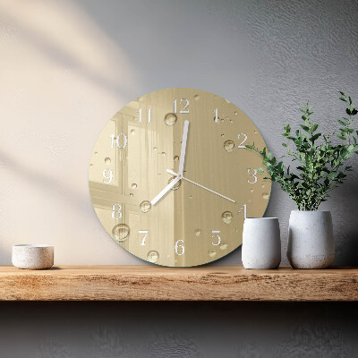 Horloge ronde Gouttes