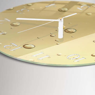 Horloge ronde Gouttes