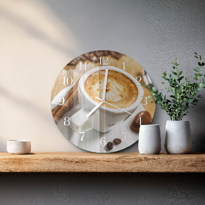 Horloge ronde Café