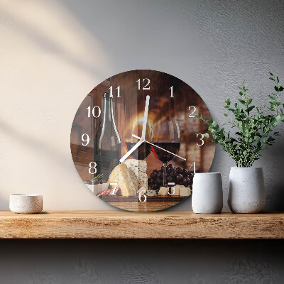 Horloge ronde Vin