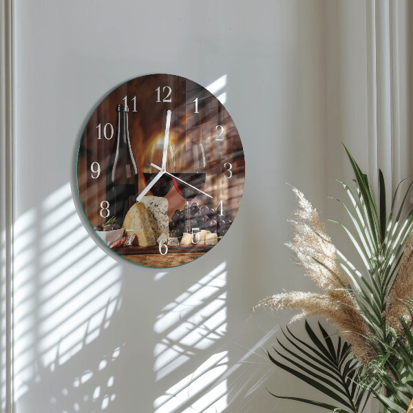 Horloge ronde Vin