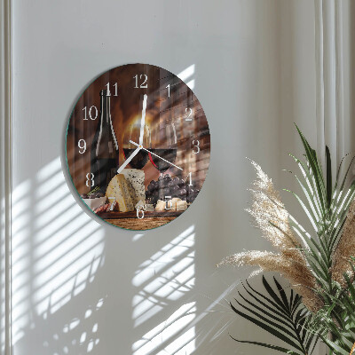 Horloge ronde Vin
