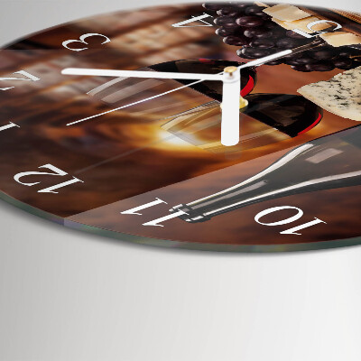 Horloge ronde Vin